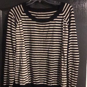 Long sleeve striped top